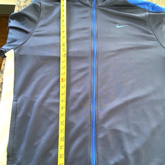 Nike Running Dri Fit Jacket Mens Size Large Blue Athletic Long Sleeve Zip Up - Picture 7 of 12